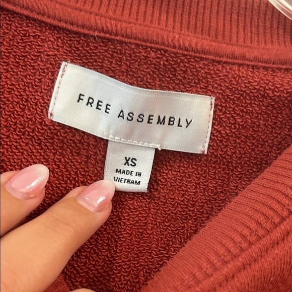 Free Assembly Rust Knit Top - Picture 2 of 3